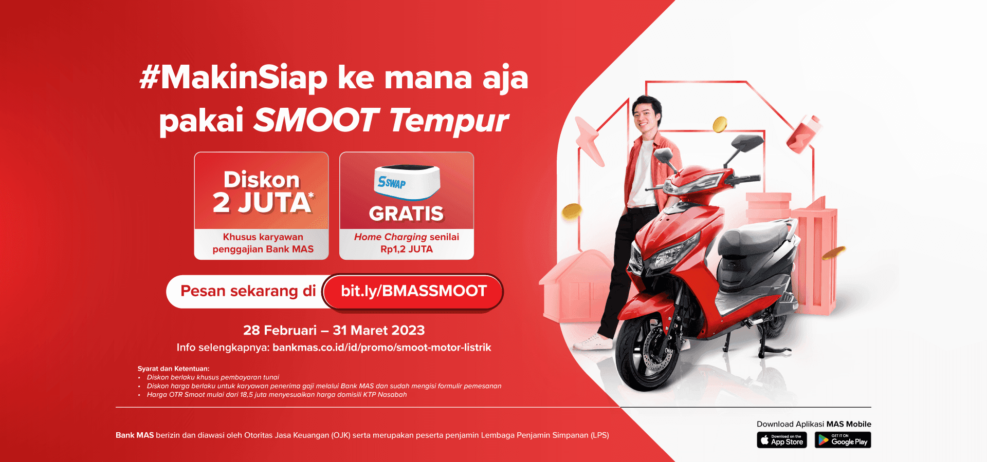 SMOOT Electric Motorcycle Promo: IDR 2 million Discount