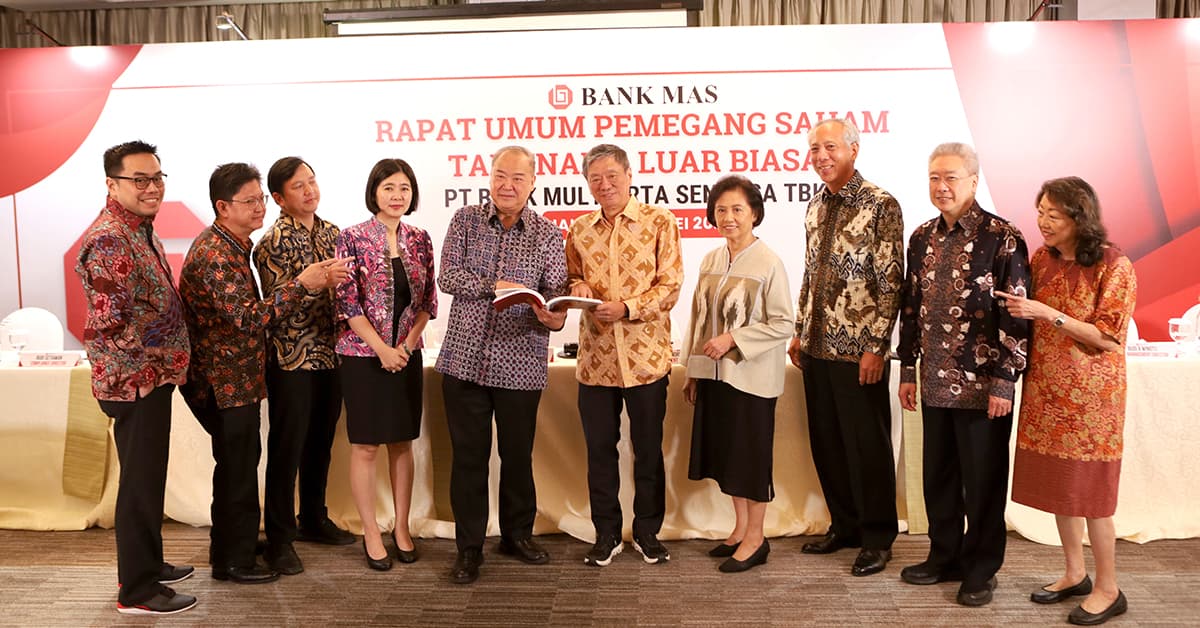Bank MAS selenggarakan RUPS Tahunan dan RUPS Luar Biasa
