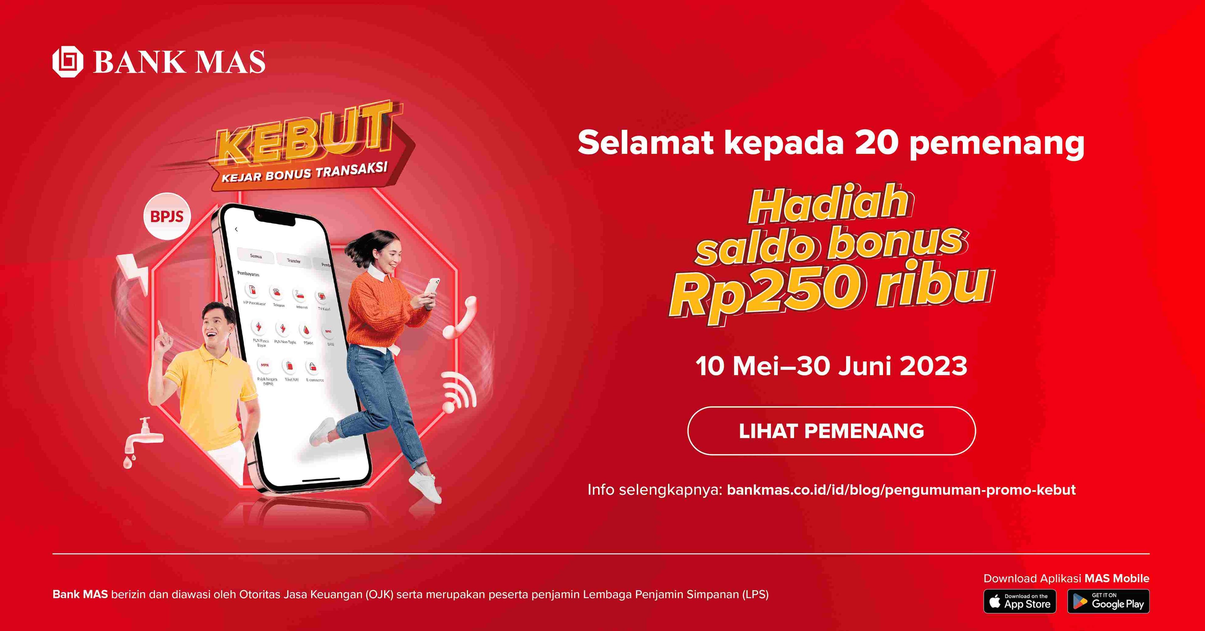 Pengumuman Pemenang Promo KEBUT