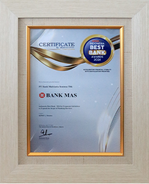 Indonesia Best Bank 2024 for Corporate Initiatives to Expand the Scope of Banking Services.